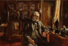 L'amateur chez lui (The Collector at Home), late 19th century. Artist: Charles Alexander
