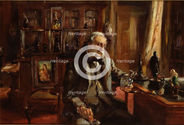 L'amateur chez lui (The Collector at Home), late 19th century. Artist: Charles Alexander.