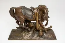 L'Amazone blessée, 1839. Creator: Jean-François-Théodore Gechter