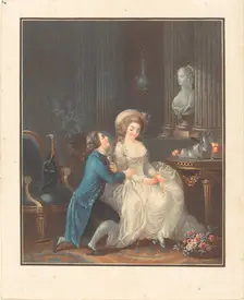L'Amant ecouté. Creator: Louis Marin Bonnet
