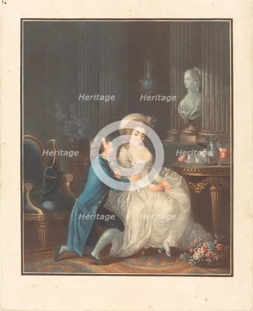 L'Amant ecouté. Creator: Louis Marin Bonnet.