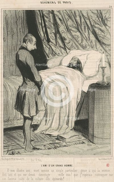 L'ami d'un grand homme, 19th century. Creator: Honore Daumier.
