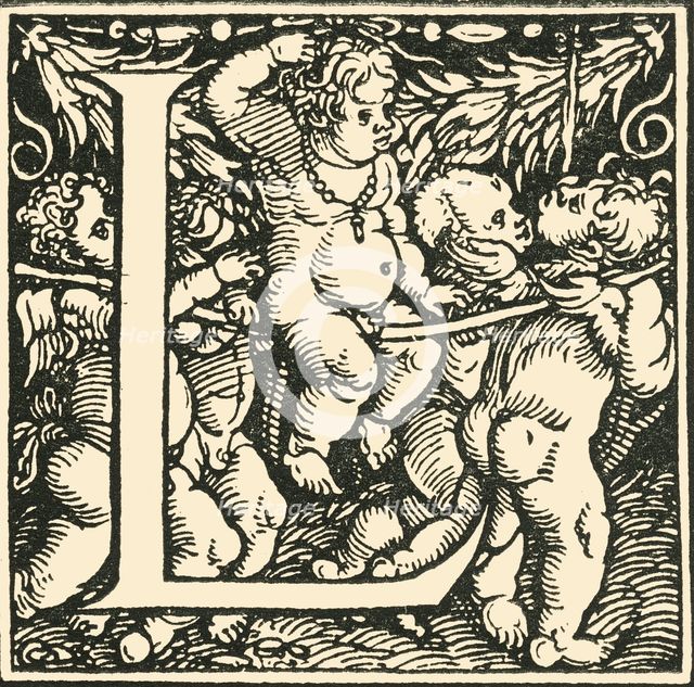 'L - An Alphabet by Hans Weiditz', c1520-1521, (1908). Creator: Hans Weiditz.
