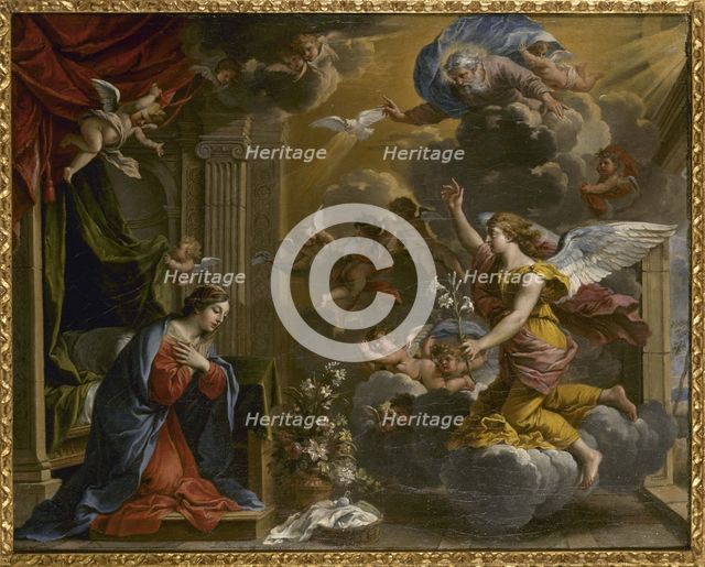 L'Annonciation, 1652. Creator: Charles Poerson.