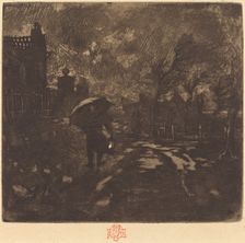 L'Angélus, c. 1876. Creator: Felix Hilaire Buhot
