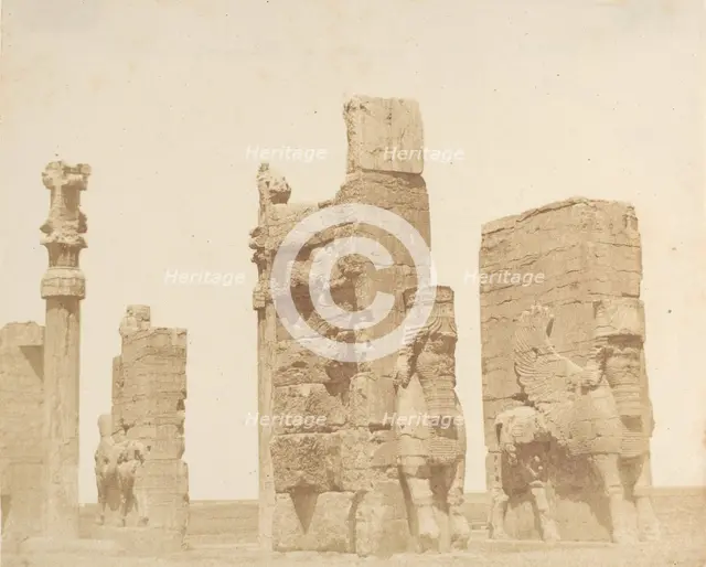 L'antica porta d'ingrezza a Persepolis], 1858. Creator: Luigi Pesce.