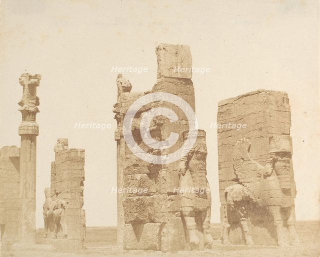 L'antica porta d'ingrezza a Persepolis], 1858. Creator: Luigi Pesce.