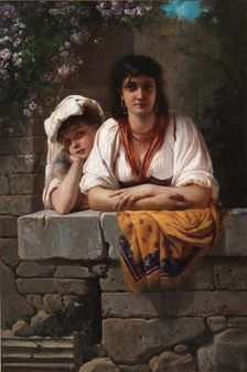 L'Aspetta. She is waiting for him, 1878. Creator: Elisabeth Baumann