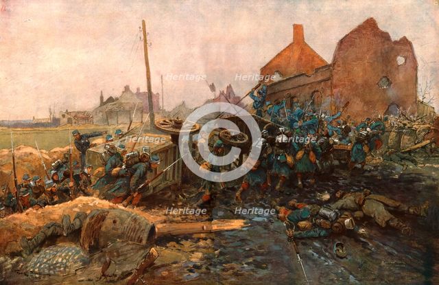 ''L'Assaut de Vermelles', 1914. Creator: Georges Bertin Scott.