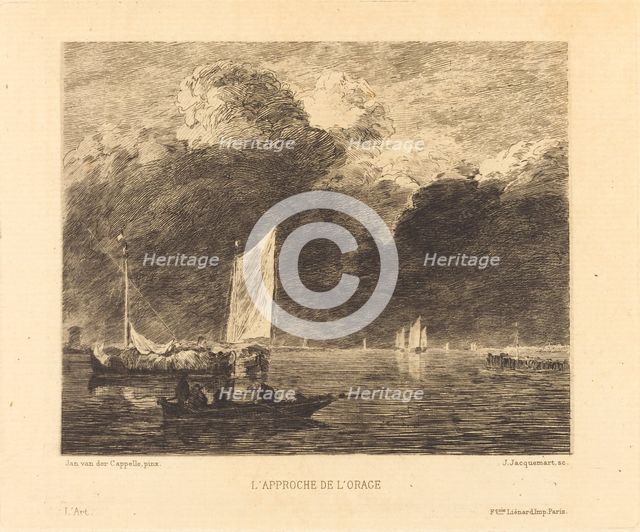 L'Approche de l'Orage (The Storm's Approach). Creator: Jules-Ferdinand Jacquemart.