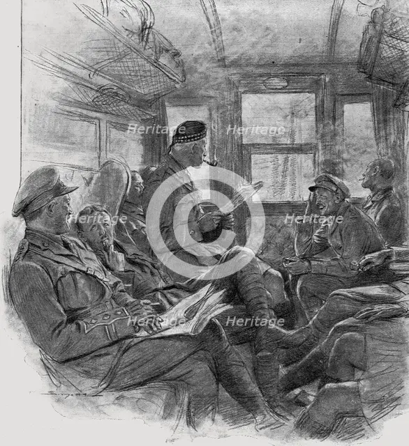 'L'Armee Britannique dans le Nord de la France; Officiers diriges vers le front', 1916. Creator: Unknown.
