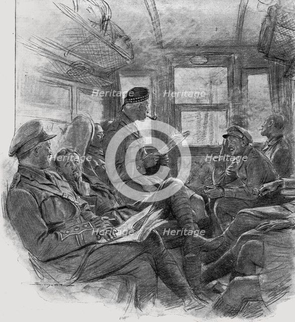 'L'Armee Britannique dans le Nord de la France; Officiers diriges vers le front', 1916. Creator: Unknown.