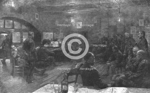 'L'Armee Britannique dans le Nord de la France; "Artists Rifles" : soiree au mess des..., 1916. Creator: Unknown.