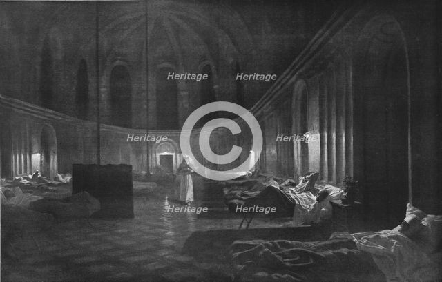 'L'Armee Britannique dans le Nord de la France; L'Hospital Anglais de l'acien college..., 1916 Creator: J Simont.