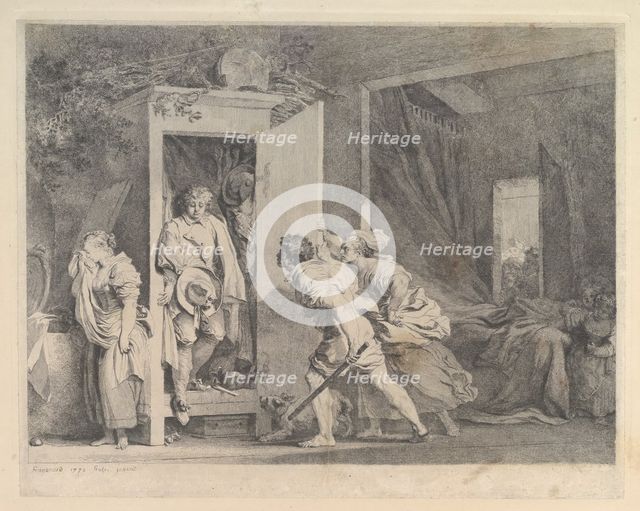 L'Armoire, 1778. Creator: Jean-Honore Fragonard.