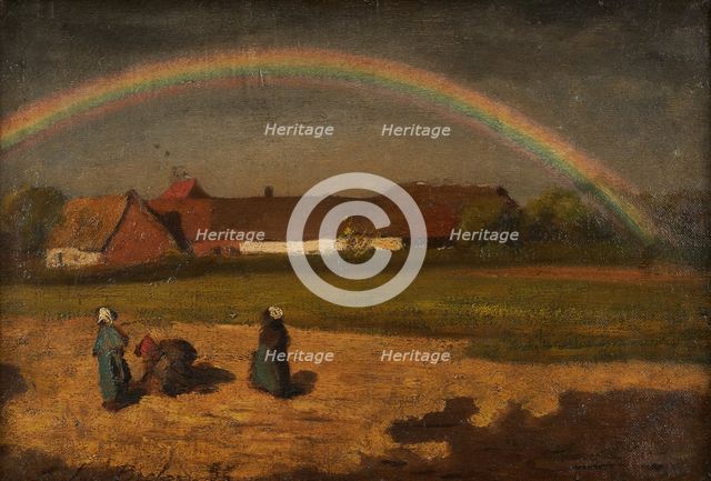 L'arc-en-ciel à Courrières, 1855. Creator: Jules Breton.