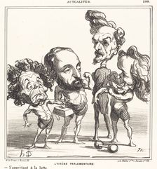 L'Arène Parlementaire, 1870. Creator: Honore Daumier