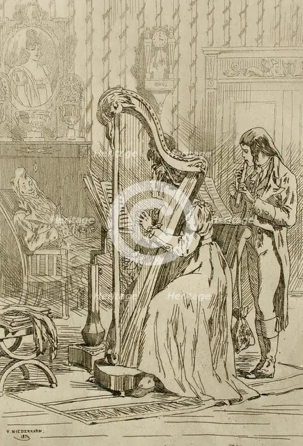 L'Ariette, 1874. Creator: Félicien Rops.