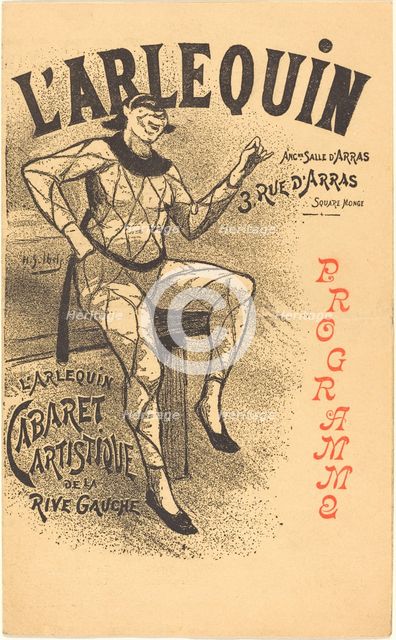L'Arlequin, 1890s. Creator: Henri-Gabriel Ibels.