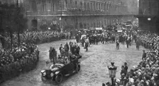 L'Arrivee du General Pershing; A Paris: le general Pershing et M. Painleve, ministre de la..., 1917 Creator: Unknown