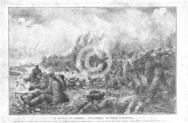 'L'Art de la Retouche; Double page publiee par "L'illustration le 28 novembre 1914', 1914. Creator: Unknown.