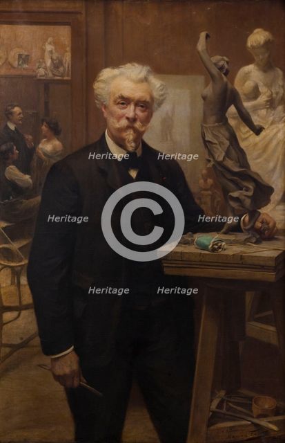 L'atelier du sculpteur Henri Allouard, 1905. Creator: Leon-Maxime Faivre.