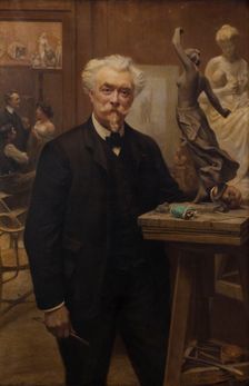 L'atelier du sculpteur Henri Allouard, 1905. Creator: Leon-Maxime Faivre