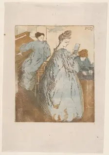 L'Atelier de composition typographique, ca. 1895. Creator: Maurice Delcourt