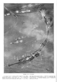 L'attaque navale de Zeebrugge et Ostende; A Zeebrugge: Schema de l'attaque 1918. Creator: Unknown