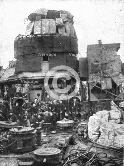 'L'attaque navale de Zeebrugge et Ostende; Apres Zeebrugge, Le blockhaus du commandant..., 1918. Creator: Unknown.