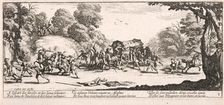 L'Attaque de la diligence (Attacking a Diligence), 1633. Creator: Jacques Callot