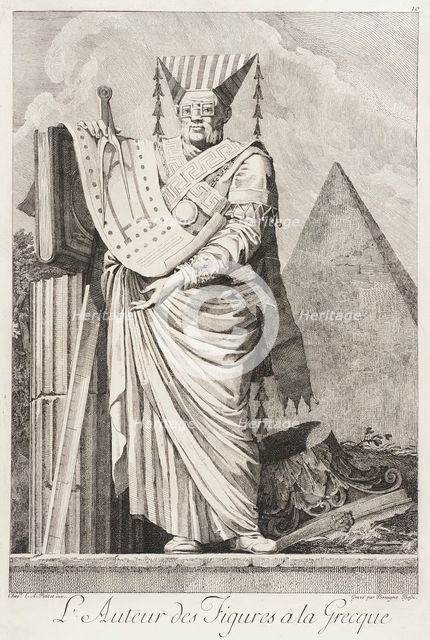 L'Auteur des figures à la Grecque, 1771. Creator: Bossi.