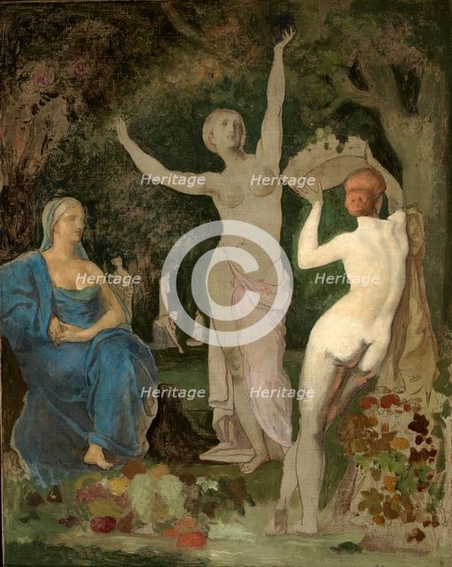 L' Automne, ca. 1864. Creator: Pierre Puvis de Chavannes.