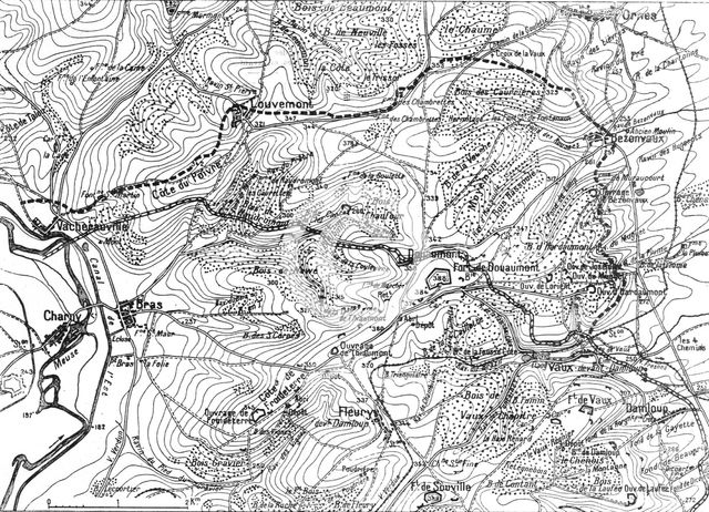 'L'avance realisee le 15 decembre, au Nord de Verdun, par les divisions du groupement Mangin', 1916. Creator: Unknown.
