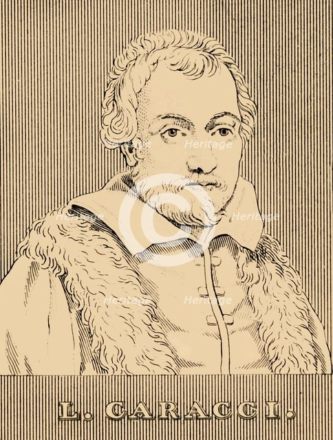 'L. Caracci', (1555-1619), 1830. Creator: Unknown.