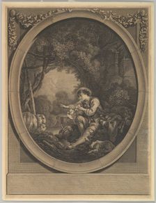 L'Départ du Courier (The Departure of the Messenger), 18th century. Creators: Jacques Firmin Beauvarlet, Francois Boucher