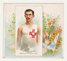 L.E. Meyers, Runner, from World's Champions, Second Series (N43) for Allen & Ginter Cigare..., 1888. Creator: Allen & Ginter