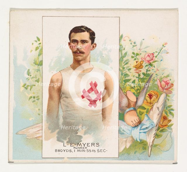 L.E. Meyers, Runner, from World's Champions, Second Series (N43) for Allen & Ginter Cigare..., 1888. Creator: Allen & Ginter.