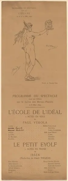 L'Ecole de l'idéal; Le Petit Eyolf, 1895. Creator: Félicien Rops