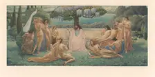 L'école de Platon (Plato's School), 1898. Creator: Jean Delville