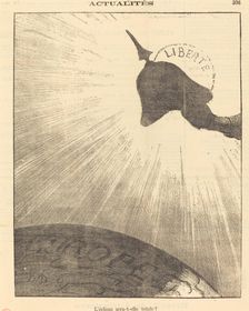 L'éclipse sera-t-elle totale?, 1871. Creator: Honore Daumier