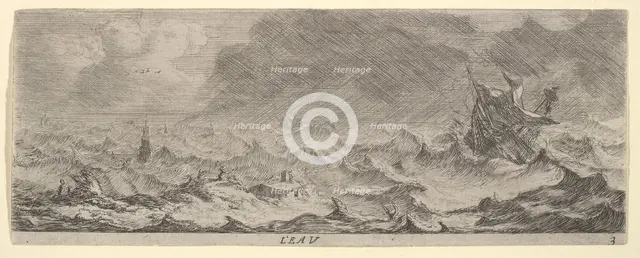 L'Eau, from The Elements, 17th century. Creator: Reinier Zeeman.
