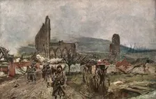 L'Eglise d'Ablain-Saint-Nazaire 1915 (1924). Creator: Francois Flameng