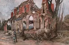 'L'eglise de Frise 1916. Creator: Francois Flameng