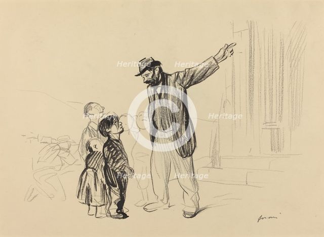 L'Église de leurs pères, c. 1914/1919. Creator: Jean Louis Forain.