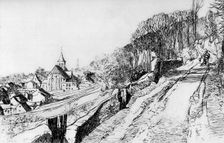 L'Eglise de St Prix c1870-1910 (1924). Artist: Auguste Lepere