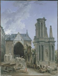 L'Eglise des Feuillants en démolition, c1804. Creator: Hubert Robert