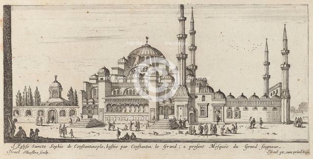 L'Eglise Saincte Sophie de Constantinople, bastie par Constantin le Grand; a present..., 1640-1660. Creator: Israel Silvestre.