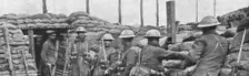 L'effort Canadien; Canadiens occupant des tranchees en Flandre 1915 (1916).. Creator: Unknown