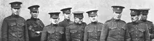 L'effort Canadien; Types de volontaires canadiens arrivant en Angleterre 1914. (1916) Creator: Unknown